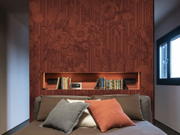 FLOWERS BETWEEN THE LINES - Wallpaper with floral pattern _ creativespace by Creative Space - view 2