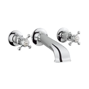 Belgravia Bath 3 Hole Set Wall Mounted by Crosswater