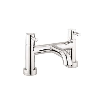 Fusion Bath Filler Dual Lever Chrome by Crosswater