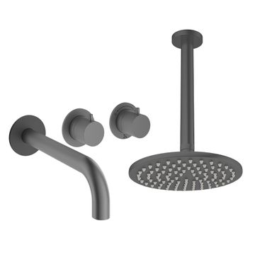 Module Shower Set 3 with Fixed Head & Bath Spout by Crosswater