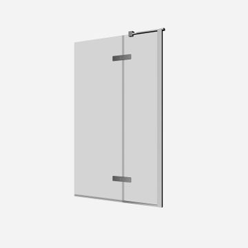 Optix 10 180° Hinged Bath Screen with Inline by Crosswater