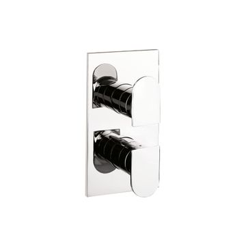 Planet 1 Outlet 2 Handle Concealed Thermostatic Shower by Crosswater