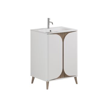 Tambour Floorstanding Furniture Unit with Basin - 600mm by Crosswater