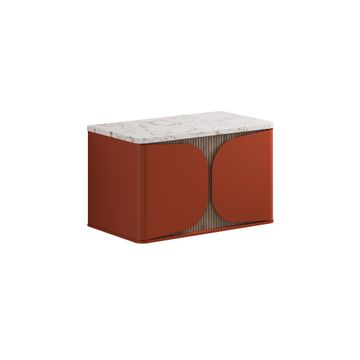 Tambour Wall Hung Furniture Unit with Worktop - 800mm by Crosswater