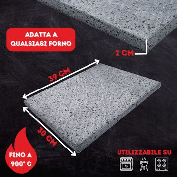 Kit Pizza Standard 39x30x2 cm by Cuore Lavico - view 2