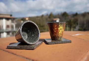 Tazzina da Caffè in Pietra Lavica Smaltata – Collezione “Momento” by Cuore Lavico - view 3