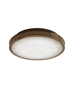 Aydan Small Brushed Brass Flush Mount by Currey and Company - view 3