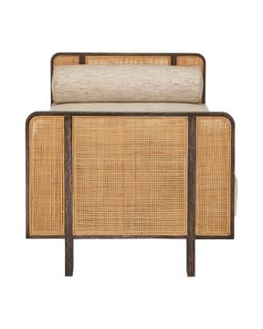 Celebes Settee, Calcutta Linen by Currey and Company - view 4