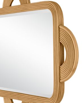 Santos Sea Sand Rectangular Mirror by Currey and Company - view 2