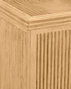 Santos Sea Sand Pedestal by Currey and Company - view 2