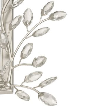 Forget-Me-Not Silver Rectangular Mirror by Currey and Company - view 3