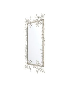 Forget-Me-Not Silver Rectangular Mirror by Currey and Company - view 5