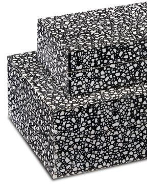 Lela Black Box Set of 2 by Currey and Company - view 2