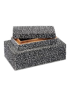 Lela Black Box Set of 2 by Currey and Company - view 4
