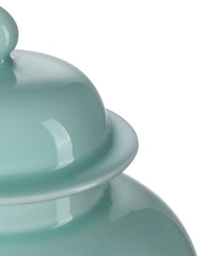 Celadon Small Green Temple Jar by Currey and Company - view 2