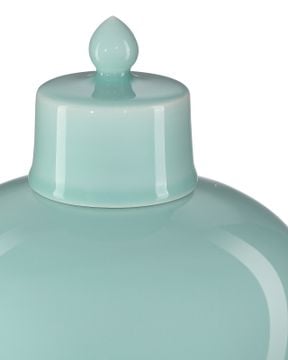 Celadon Small Green Maiping Jar by Currey and Company - view 2