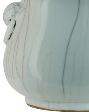 Celadon Crackle Basket Planter by Currey and Company - view 3