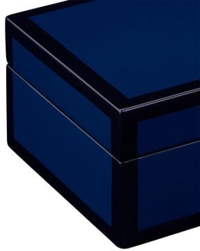 Navy Lacquer Box Set of 2 by Currey and Company - view 3
