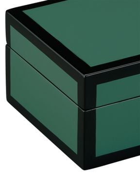 Green Lacquer Box Set of 2 by Currey and Company - view 3