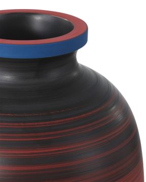 Happy 80's Black, Blue, Red & Orange Vase Set of 3 by Currey and Company - view 2
