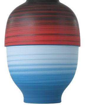 Happy 80's Black, Blue, Red & Orange Vase Set of 3 by Currey and Company - view 3