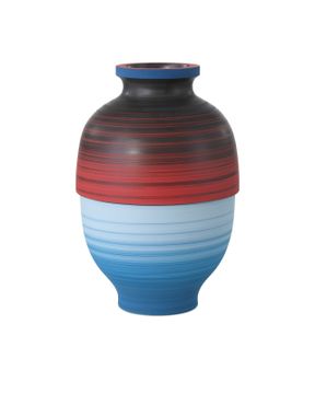 Happy 80's Black, Blue, Red & Orange Vase Set of 3 by Currey and Company - view 8