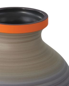 Happy 80's Gray, Beige, Orange & Blue Vase Set of 3 by Currey and Company - view 6