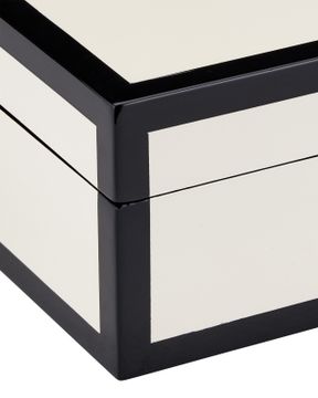 Ivory Lacquer Box Set of 2 by Currey and Company - view 2