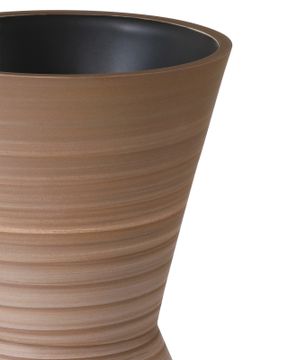 Happy 80's Brown & Pale Blue Vase Set of 2 by Currey and Company - view 2