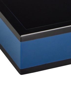 Navy Lacquer Tray Set of 2 by Currey and Company - view 2