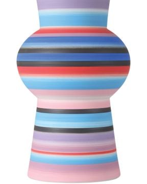 Happy 80's Medium Bright Blue & Red Vase by Currey and Company - view 3