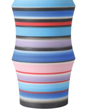 Happy 80's Large Bright Blue & Red Vase by Currey and Company - view 3