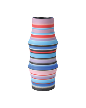 Happy 80's Large Bright Blue & Red Vase by Currey and Company