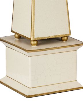 Daphne Ivory Obelisk Set of 2 by Currey and Company - view 2