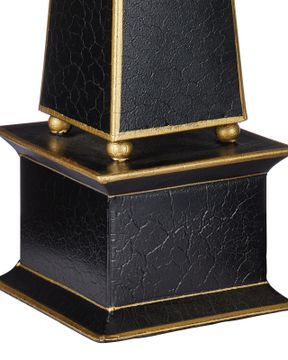 Daphne Black Obelisk Set of 2 by Currey and Company - view 2