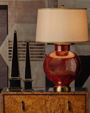 Daphne Black Obelisk Set of 2 by Currey and Company - view 4