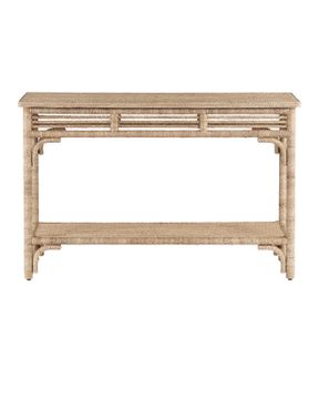 Olisa Rope Console Table by Currey and Company - view 3