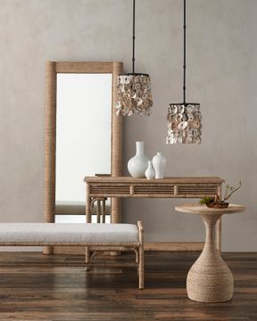 Olisa Rope Console Table by Currey and Company - view 5