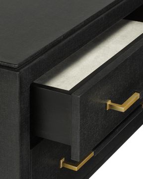Verona Black Nightstand by Currey and Company - view 2