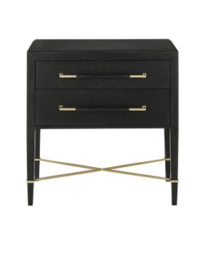 Verona Black Nightstand by Currey and Company - view 3