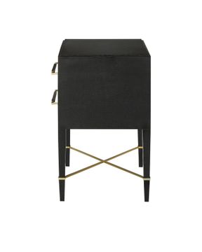 Verona Black Nightstand by Currey and Company - view 4