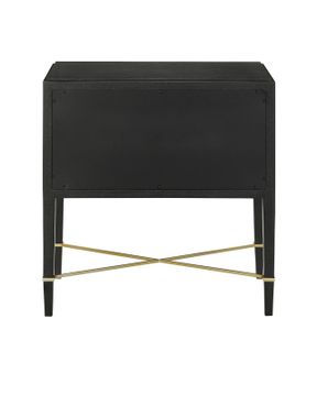 Verona Black Nightstand by Currey and Company - view 5