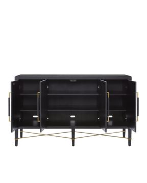 Verona Black Sideboard by Currey and Company - view 4