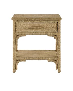 Olisa Rope Nightstand by Currey and Company - view 3