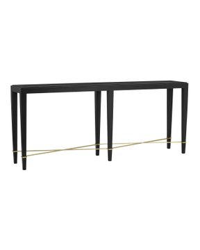 Verona Black Console Table by Currey and Company