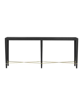 Verona Black Console Table by Currey and Company - view 3