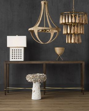 Verona Chanterelle Console Table by Currey and Company - view 6