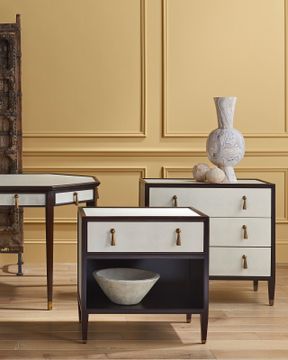 Evie Shagreen Chest by Currey and Company - view 7