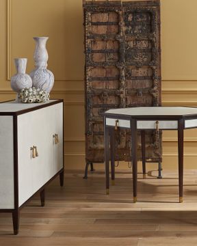 Evie Shagreen Credenza by Currey and Company - view 7
