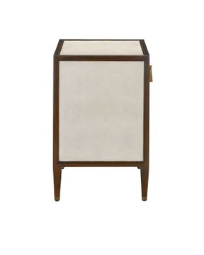 Evie Shagreen Nightstand by Currey and Company - view 4
